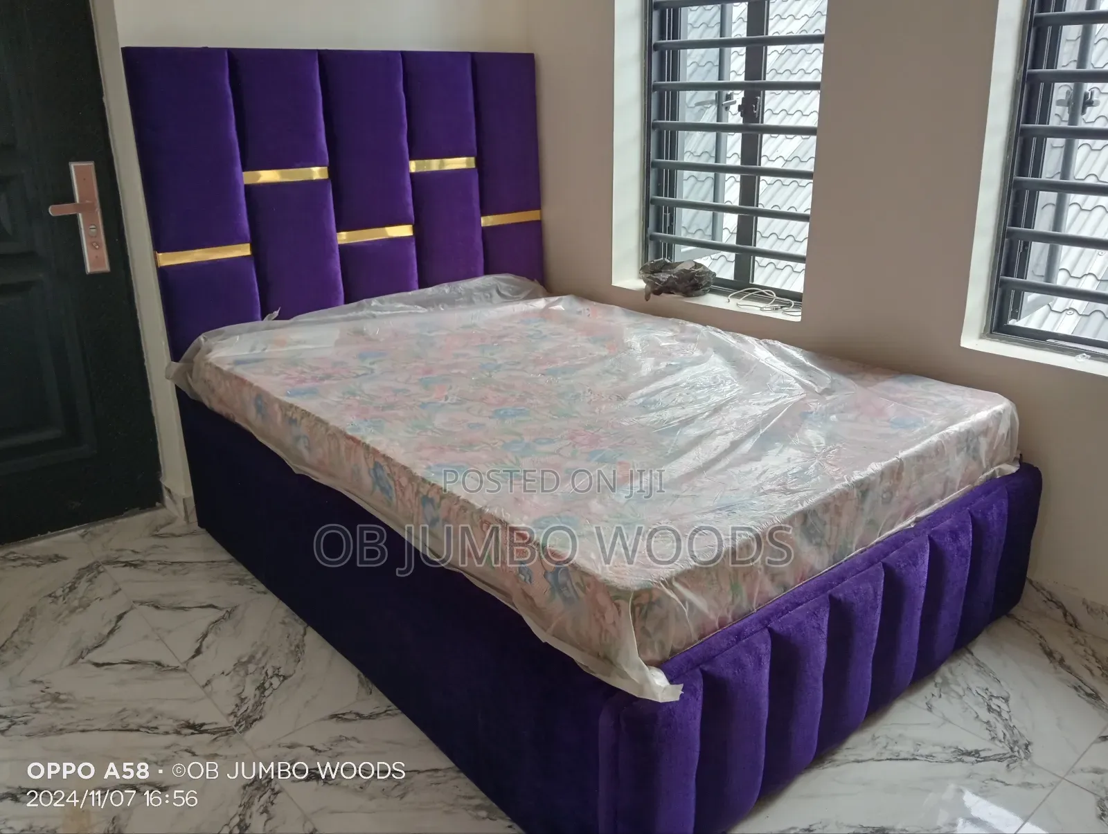 Purple  4 by 6 Bedframe