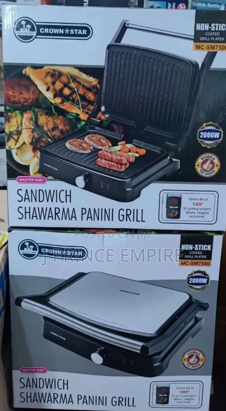M/Chef 4 Slice-professional Panini Grill/ Shawarma Toaster