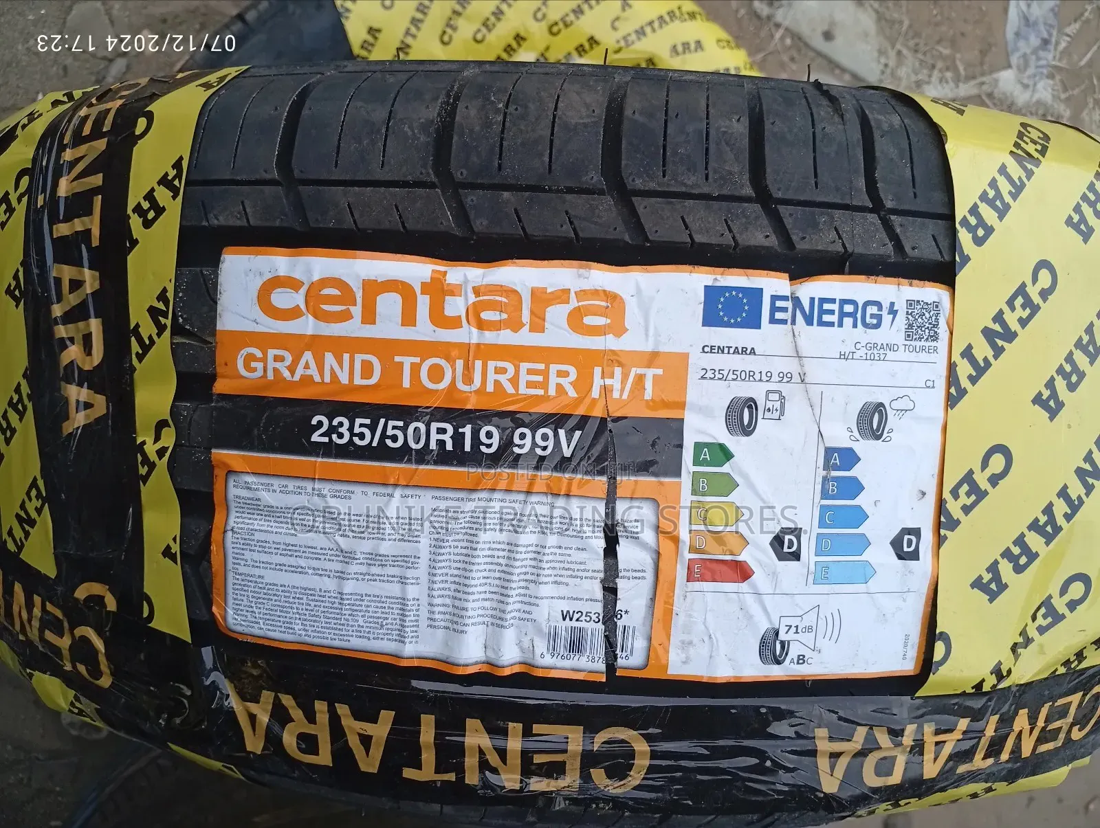 235/50r19 Centara Tyre