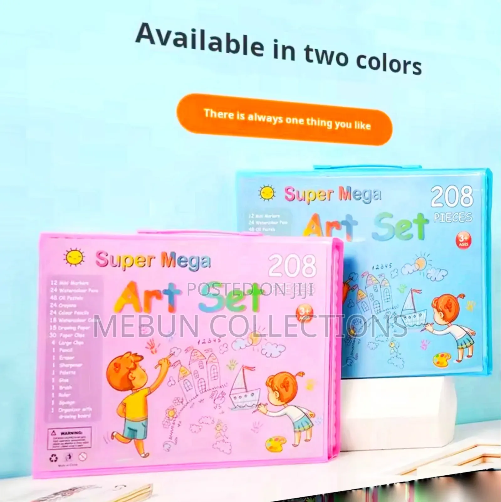 208 PCS Kids Super Mega Art Coloring Set
