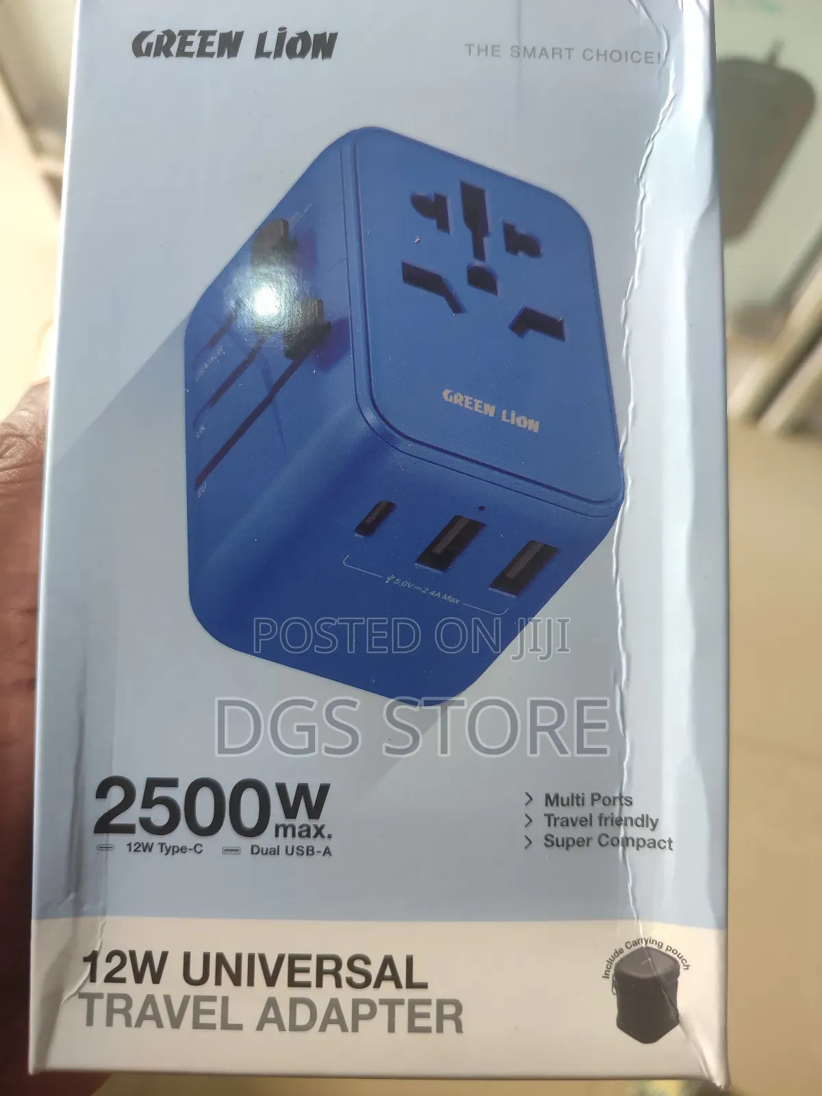Green Lion 2500w Max 12w Universal Travel Adapter