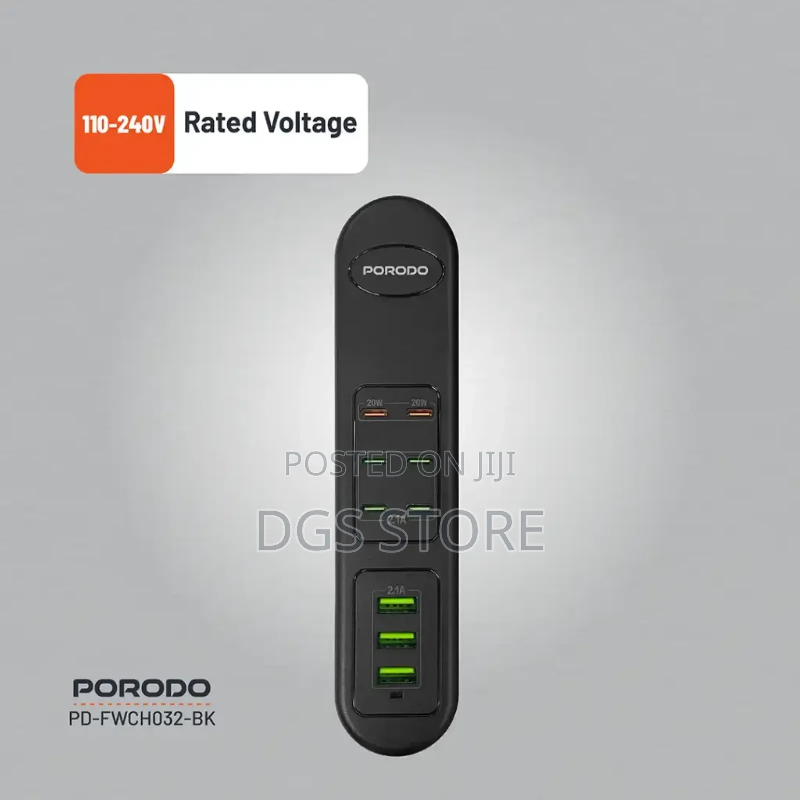 Porodo Fwc032 50w Multi Port PD 20w Usb Charging Hub