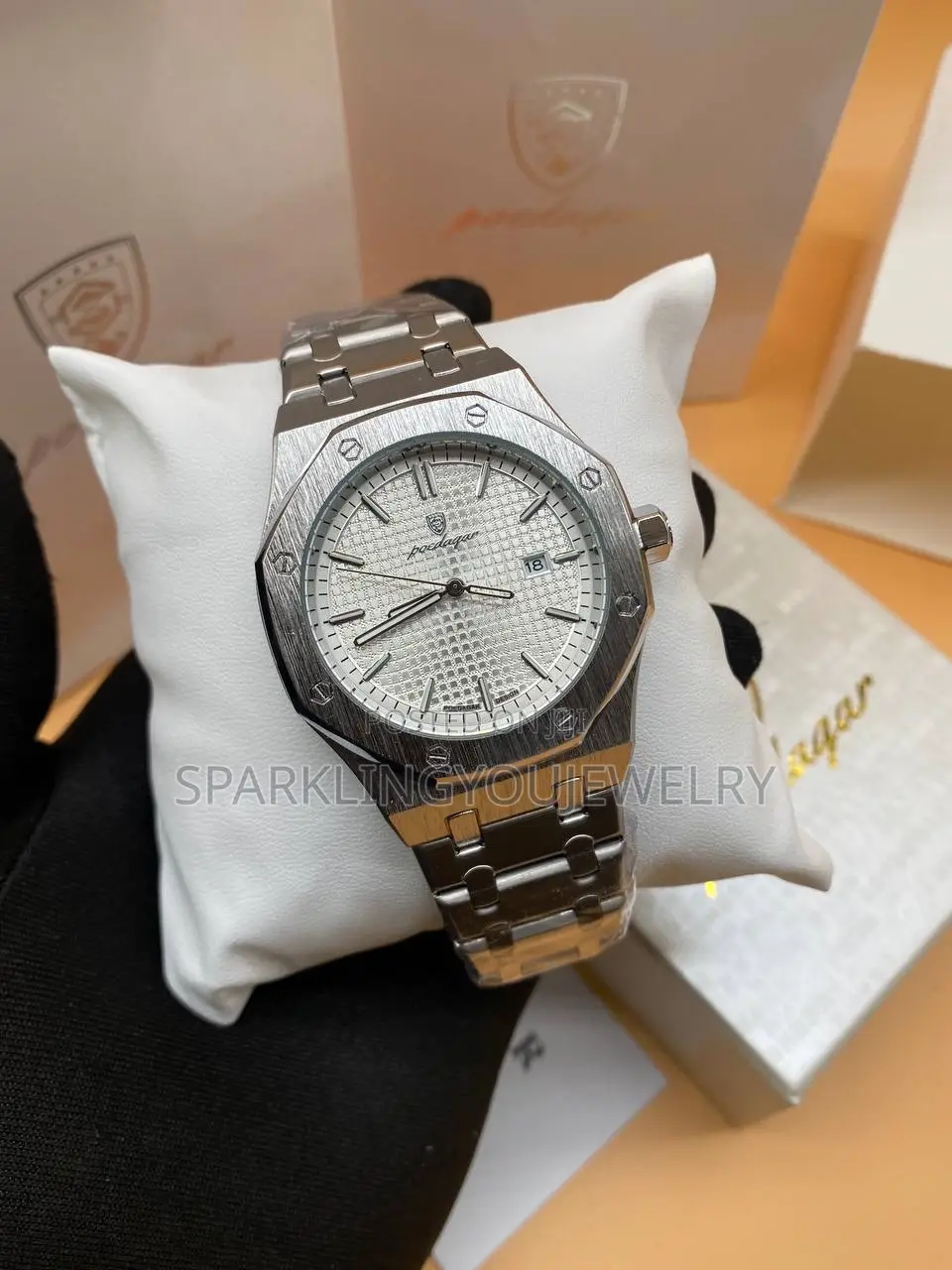 Silver Wristwatch for Men