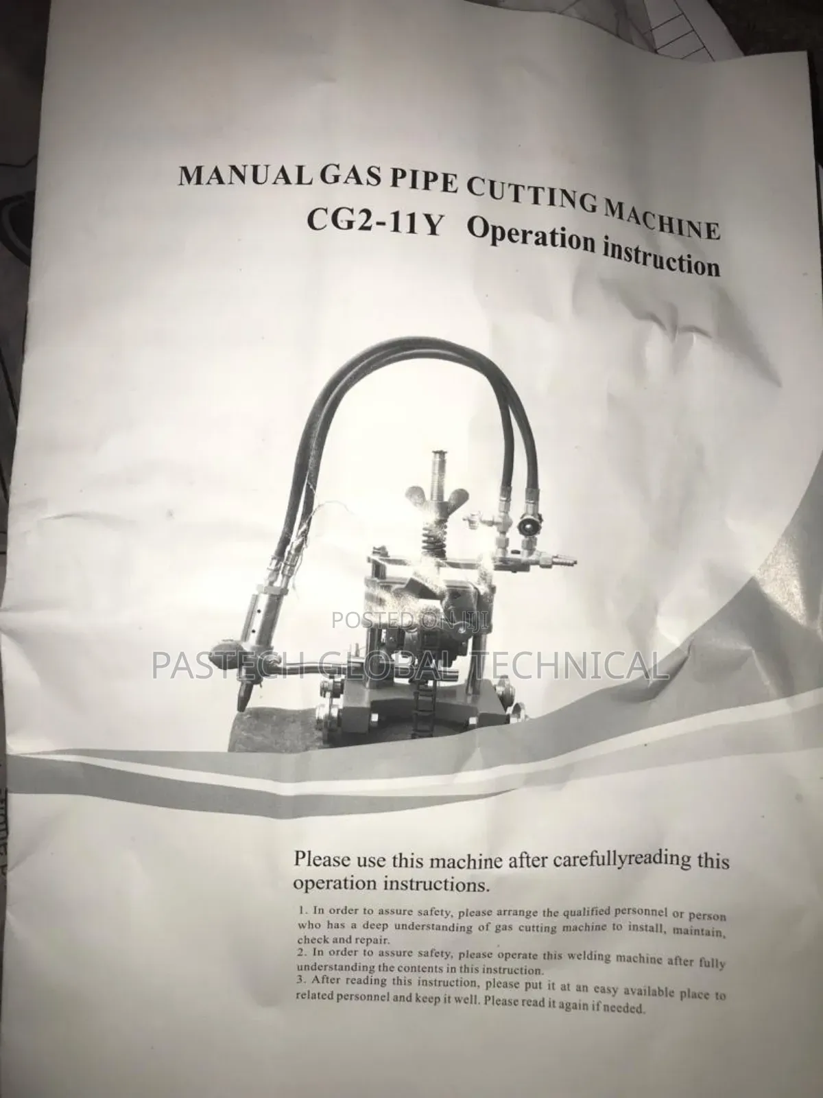 CG2-11Y Manual Tunnel Pipe Gas Cutting Machine