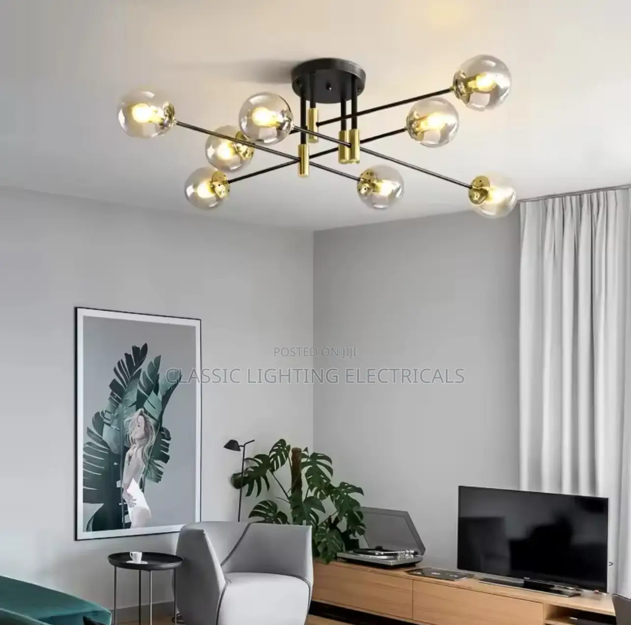 Heads New Modern Led Chandelier Glass Ball Ceiling Light