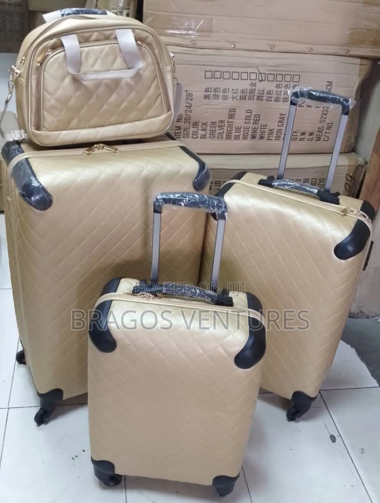 Top Quality Luxury Boxes, Set of 4pcs With Handbag