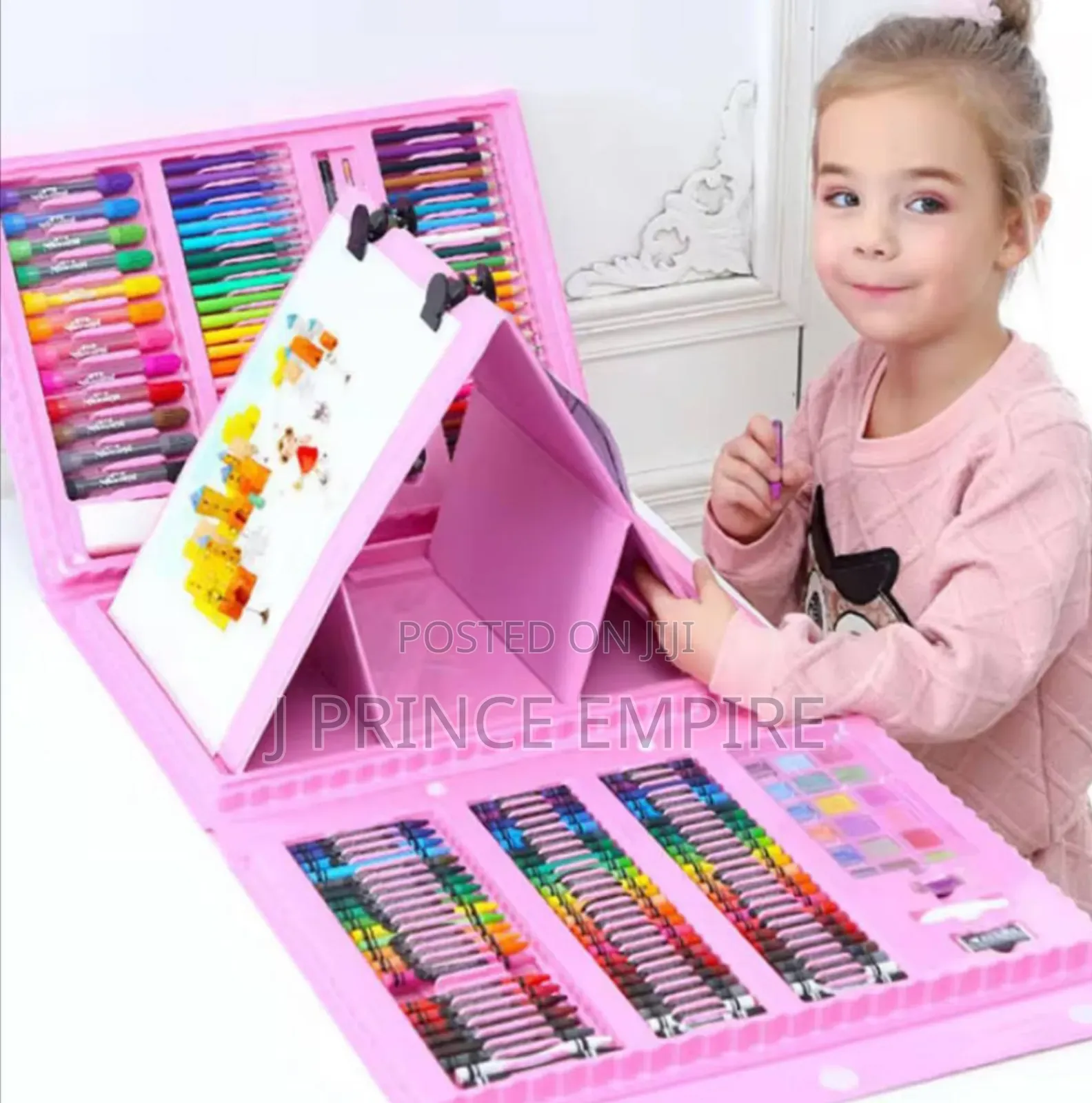 208 PCS Pink Educational Color Collection Box for Kids