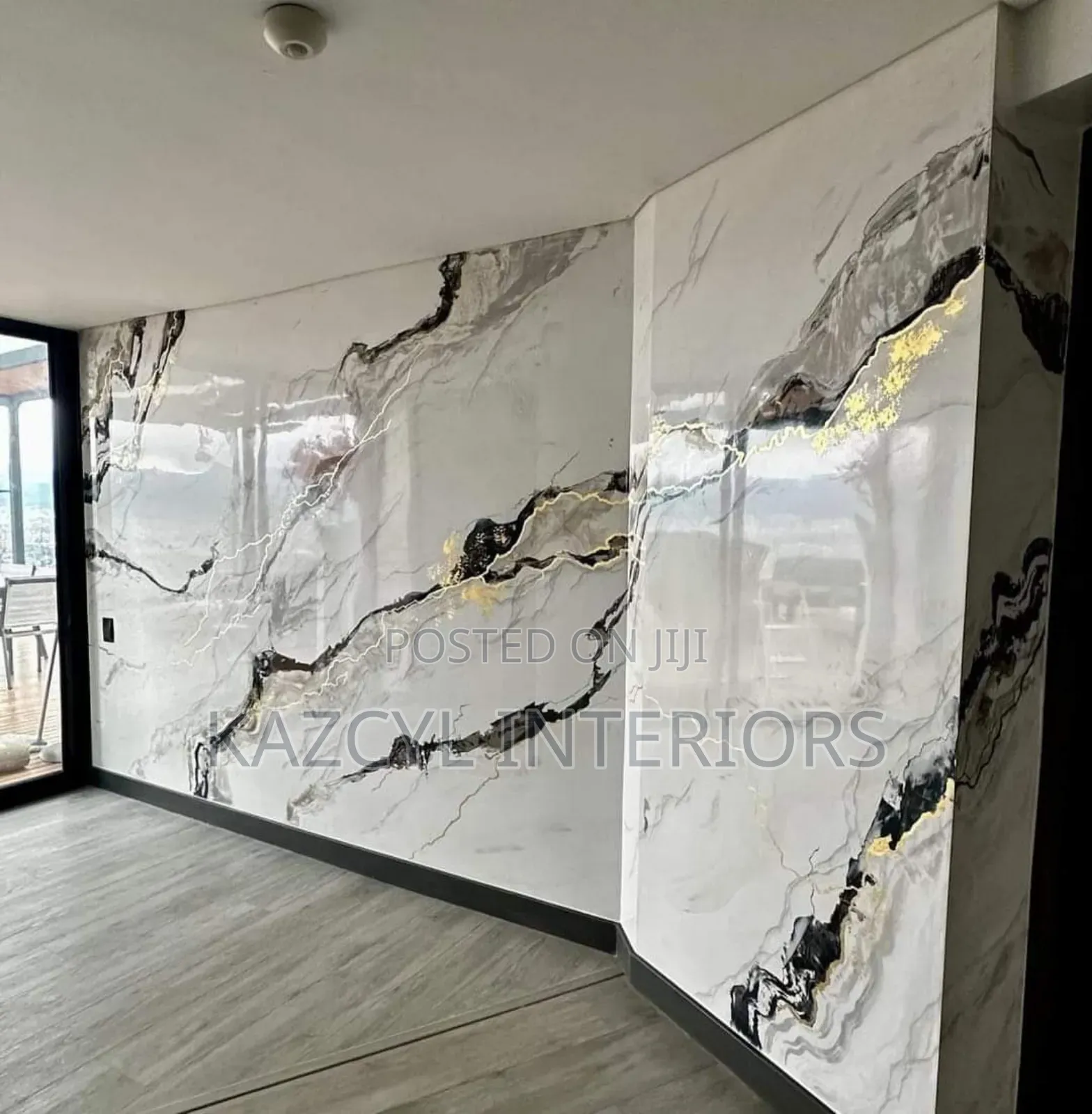 Stucco Glass Washable Wall and Marble Effect