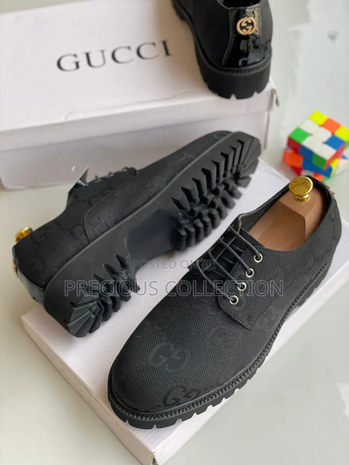 Men's Gucci Fabric Lace Up Shoes