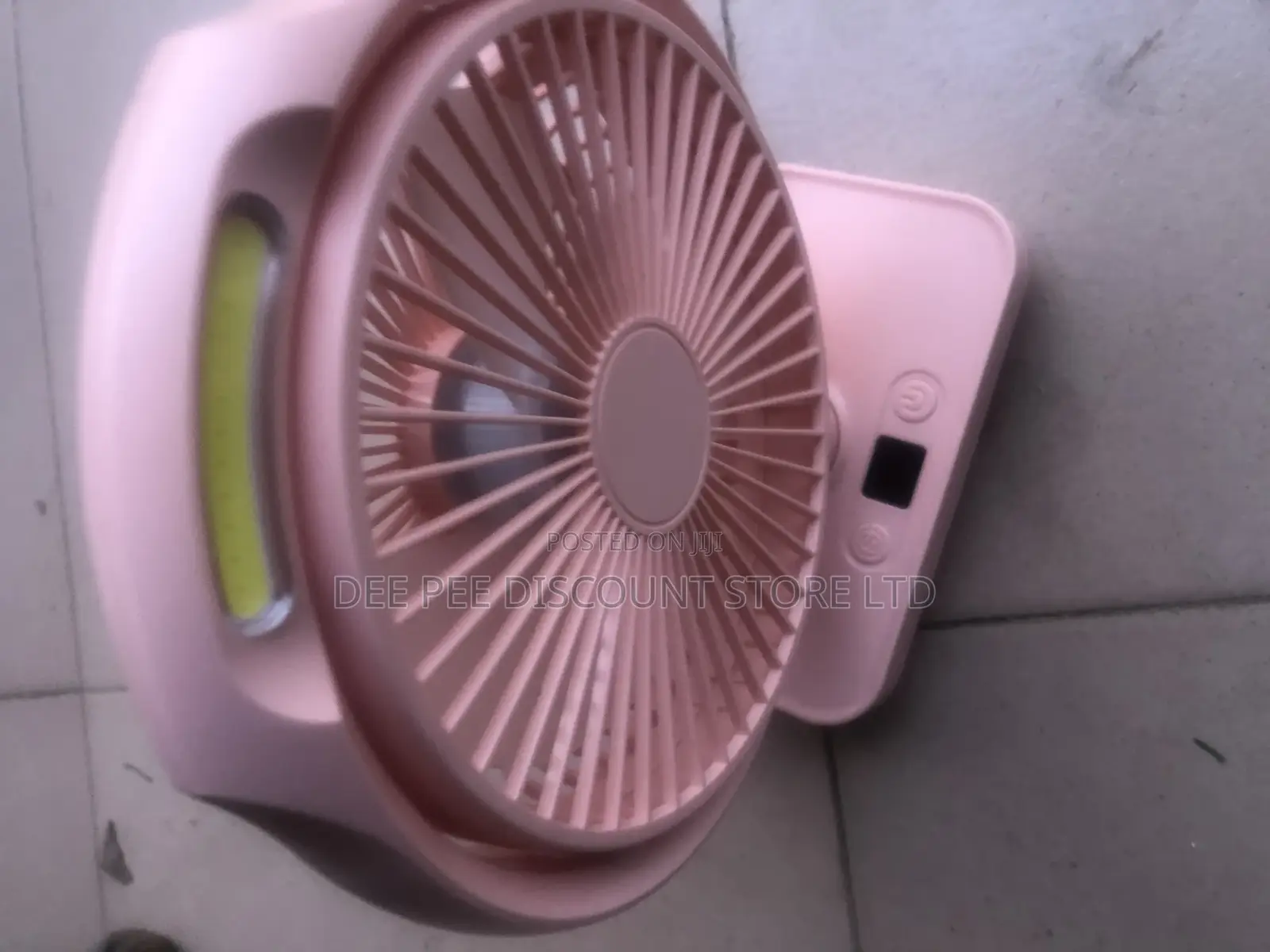 Rechargeable Rotating Fan With Light