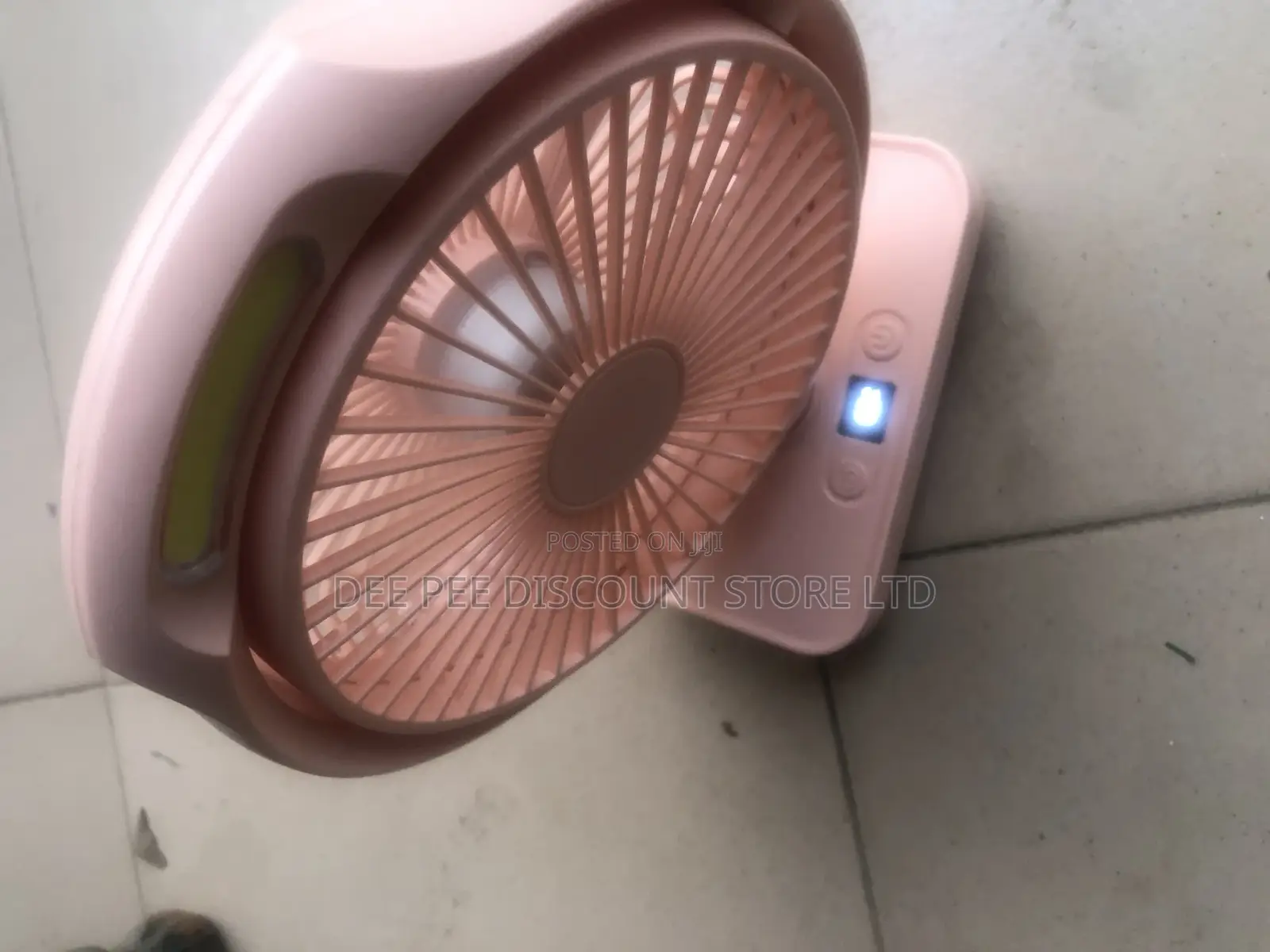 Rechargeable Rotating Fan With Light
