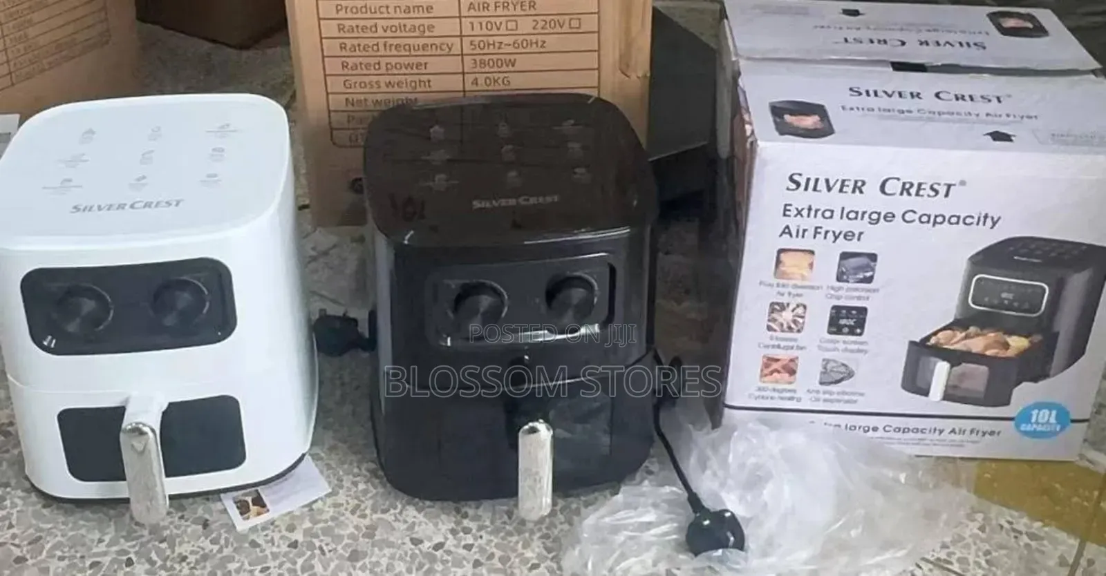 10ltr Large Capacity Silver Crest Manual Air Fryer