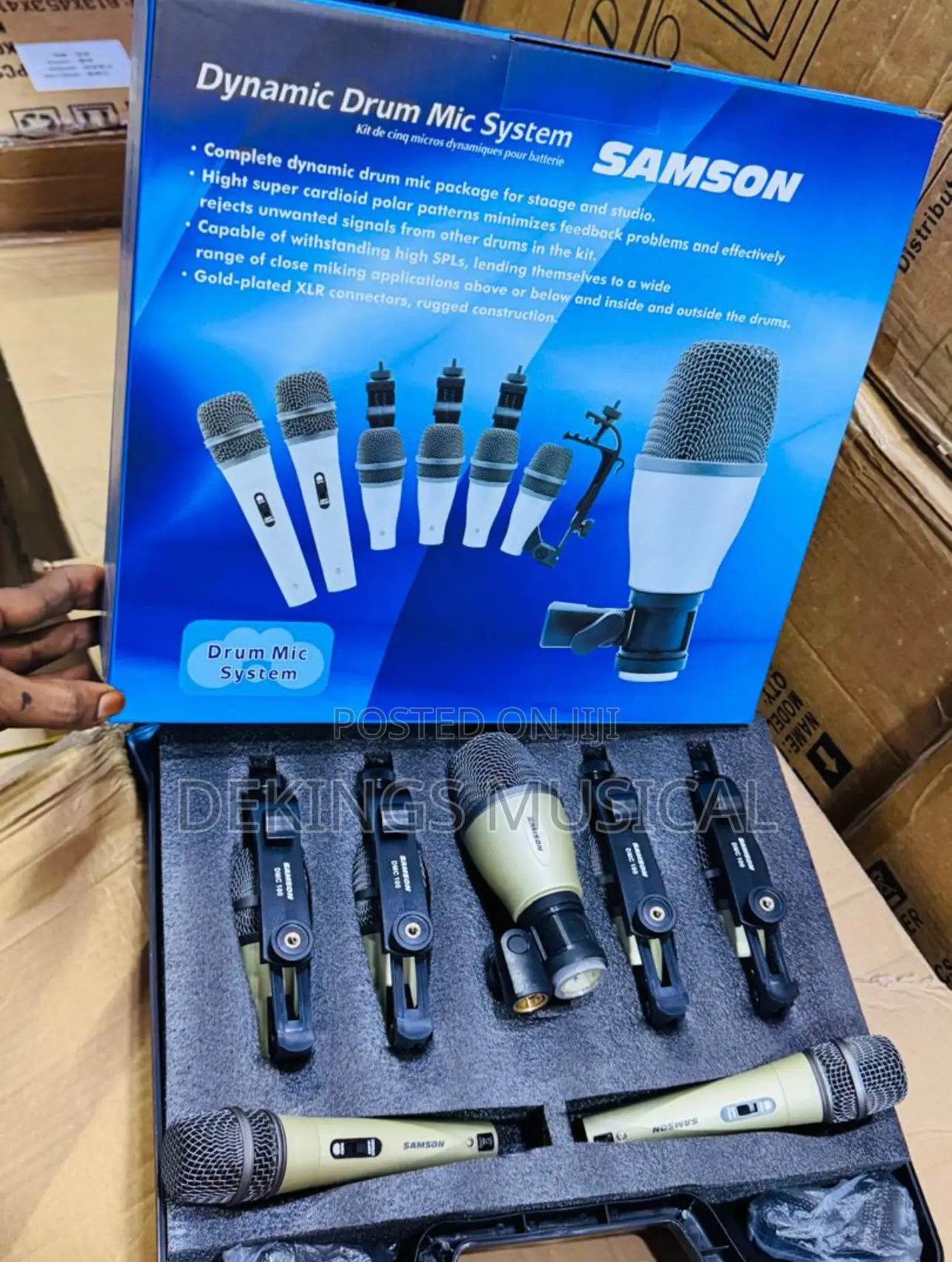 Samson 7 Piece Drum Microphones Kits Seven Sets