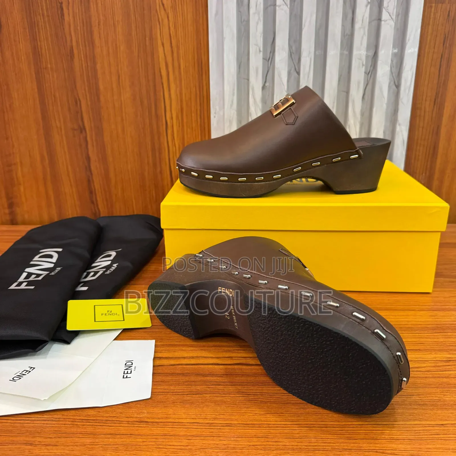 Original Fendi Female Half Shoes Available In Store