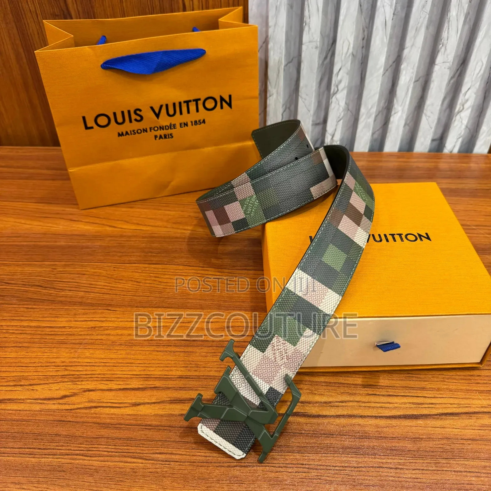 Original Louis Vuitton Leather Belts Available in Store