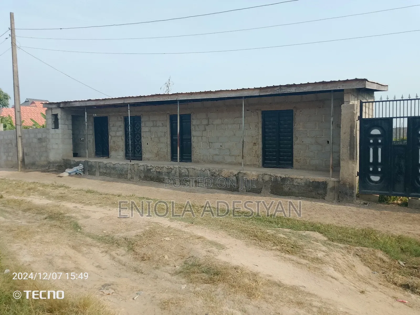4 Shop With Toilet,Fence ND Gated at Morekete 650 Square MTR