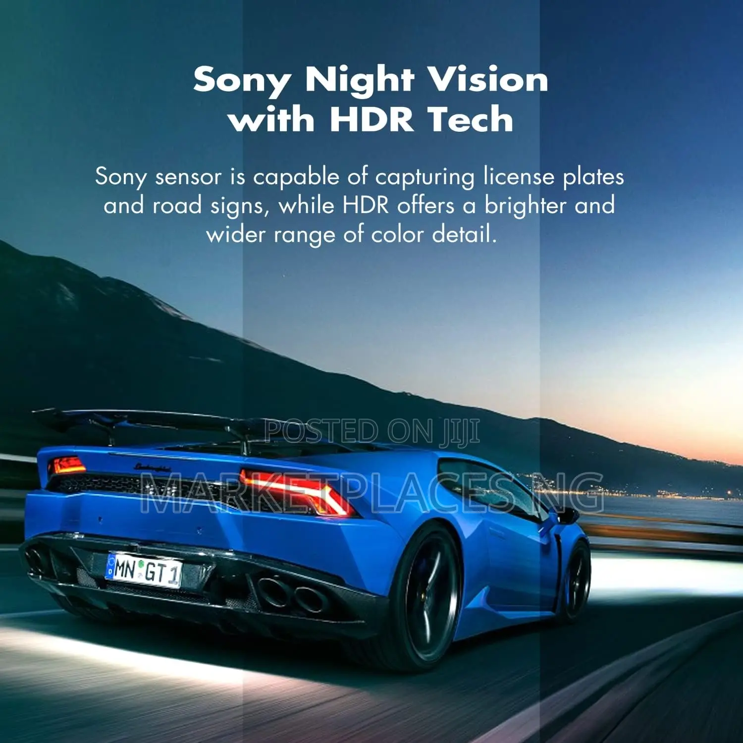  Dual Dash Cam Front Rear, Wi-Fi, GPS, Night Vision