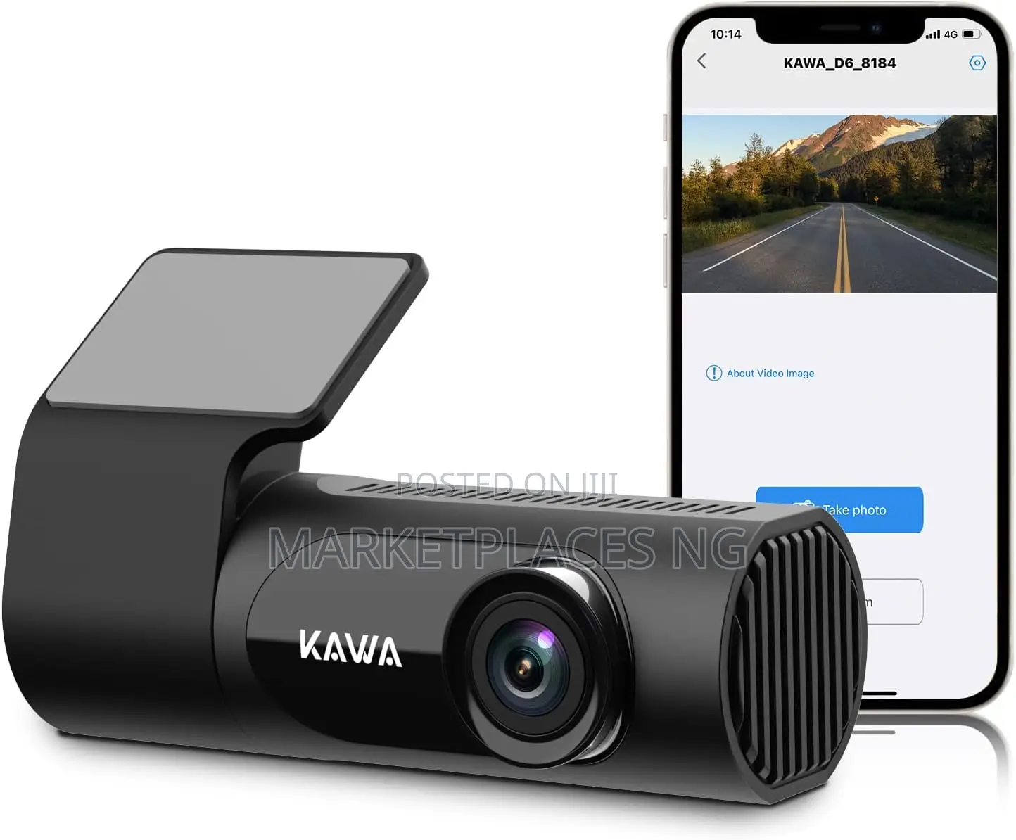 Kawa Wifi Dash Cam With Night Vision Voice Control