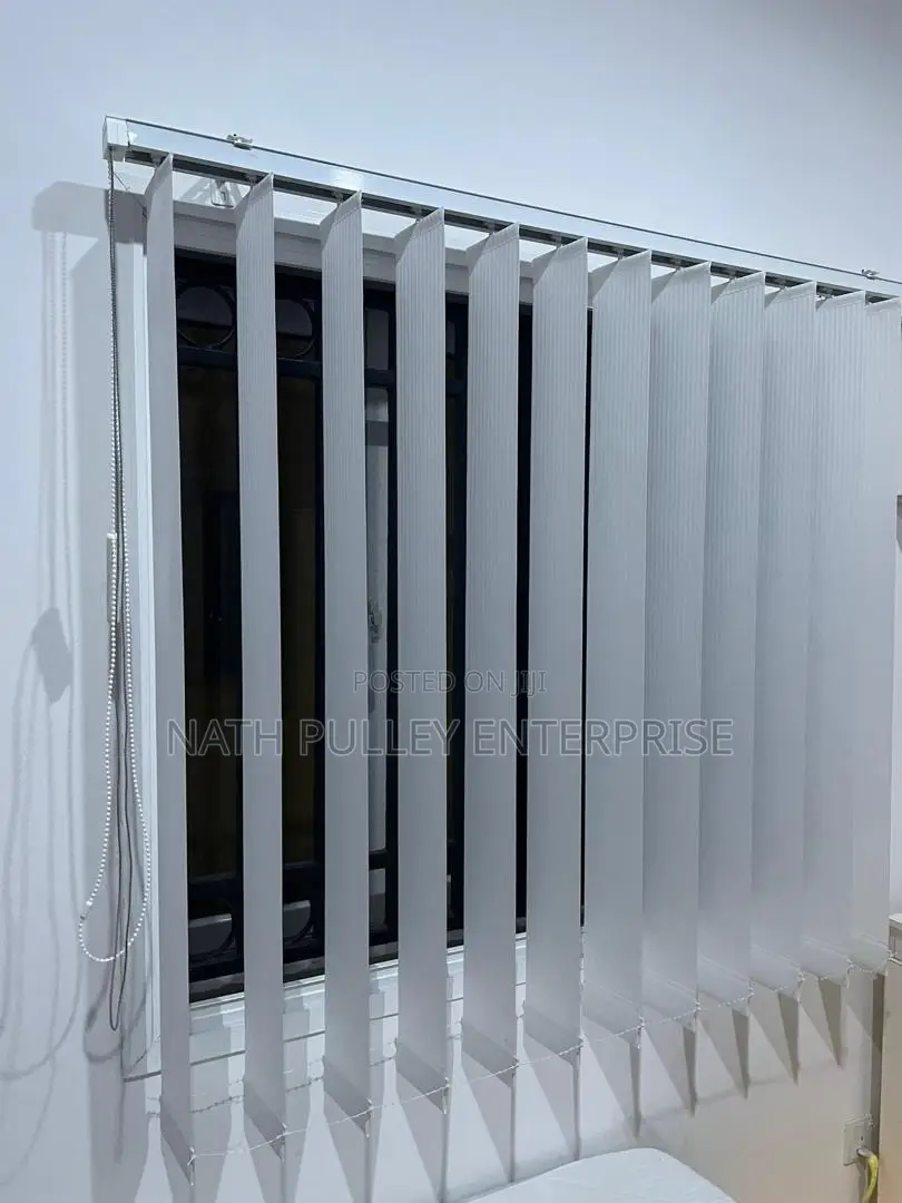 White Vertical Blinds(Fabric)