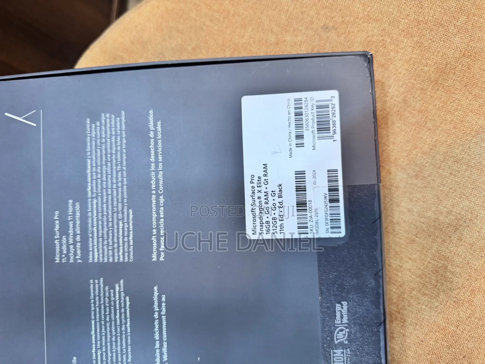 New Microsoft Surface Pro 16GB Qualcomm Snapdragon X Elite SSD 512GB
