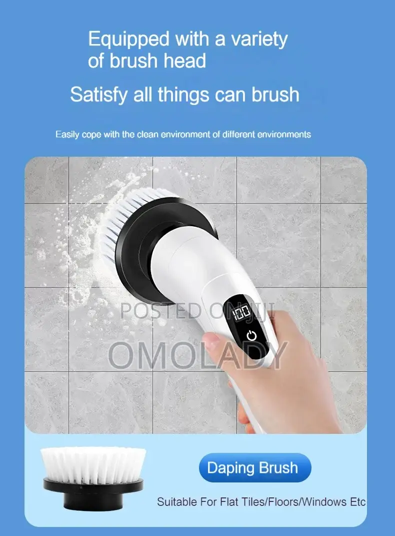 7 in 1 Cordless Electric Spin Scrubber Clraner
