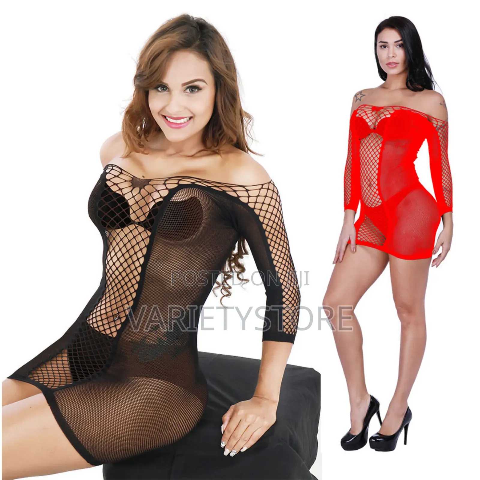 Long Sleeve Lingerie Bodystocking for Women