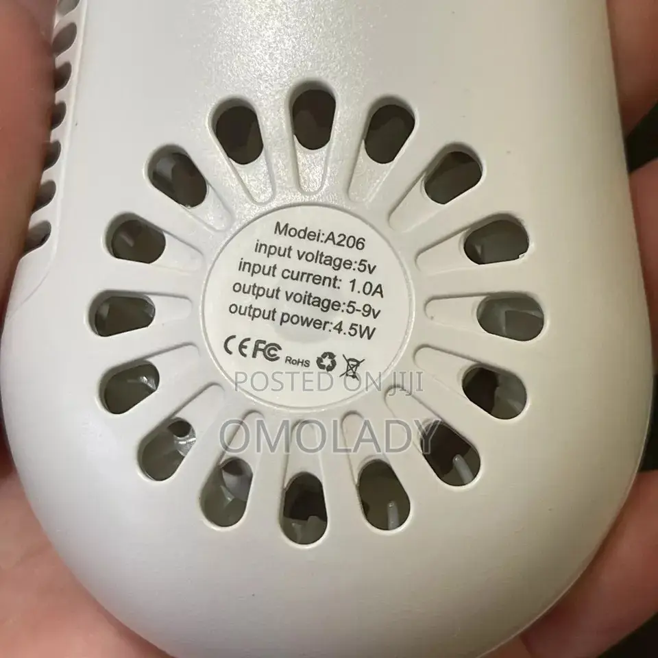 Bladeless Rechargeable Neck Fan Cooler