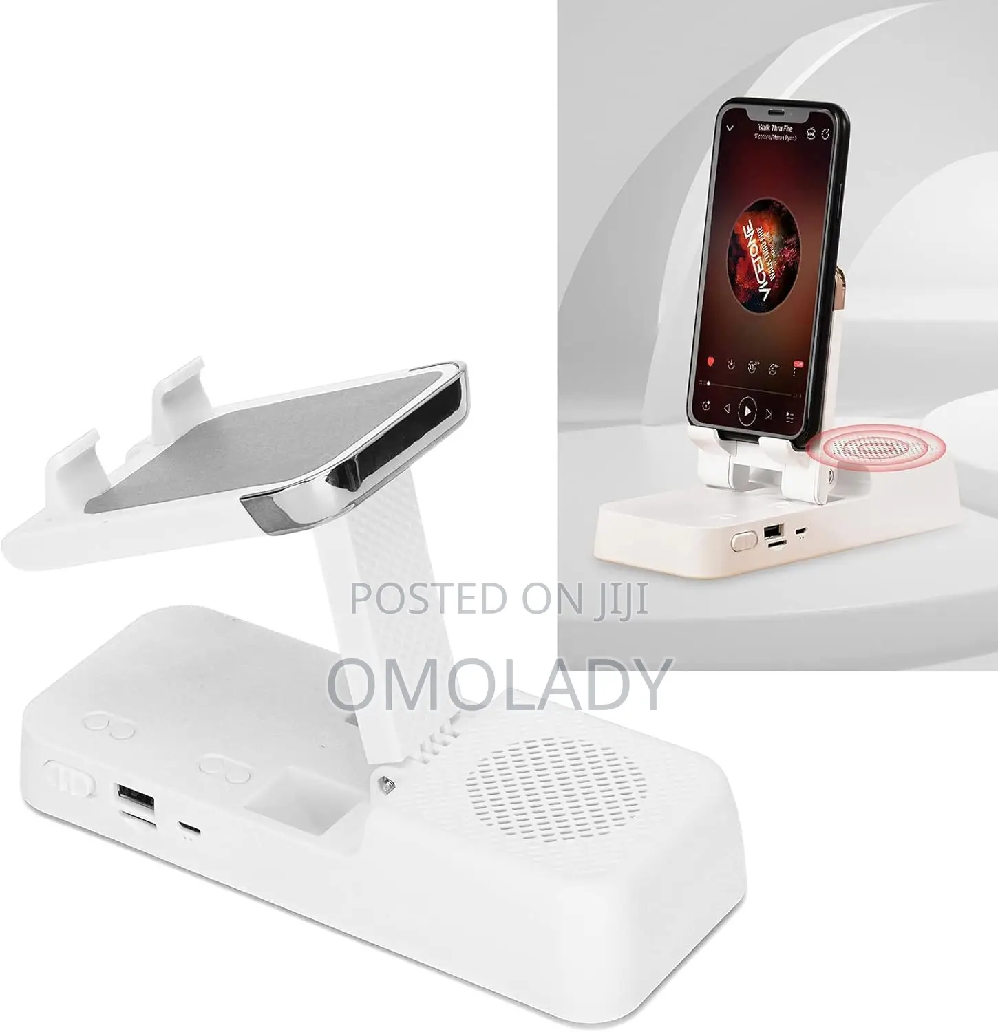 Portable Rechargeable Bluetooth Speakers Phone Holder