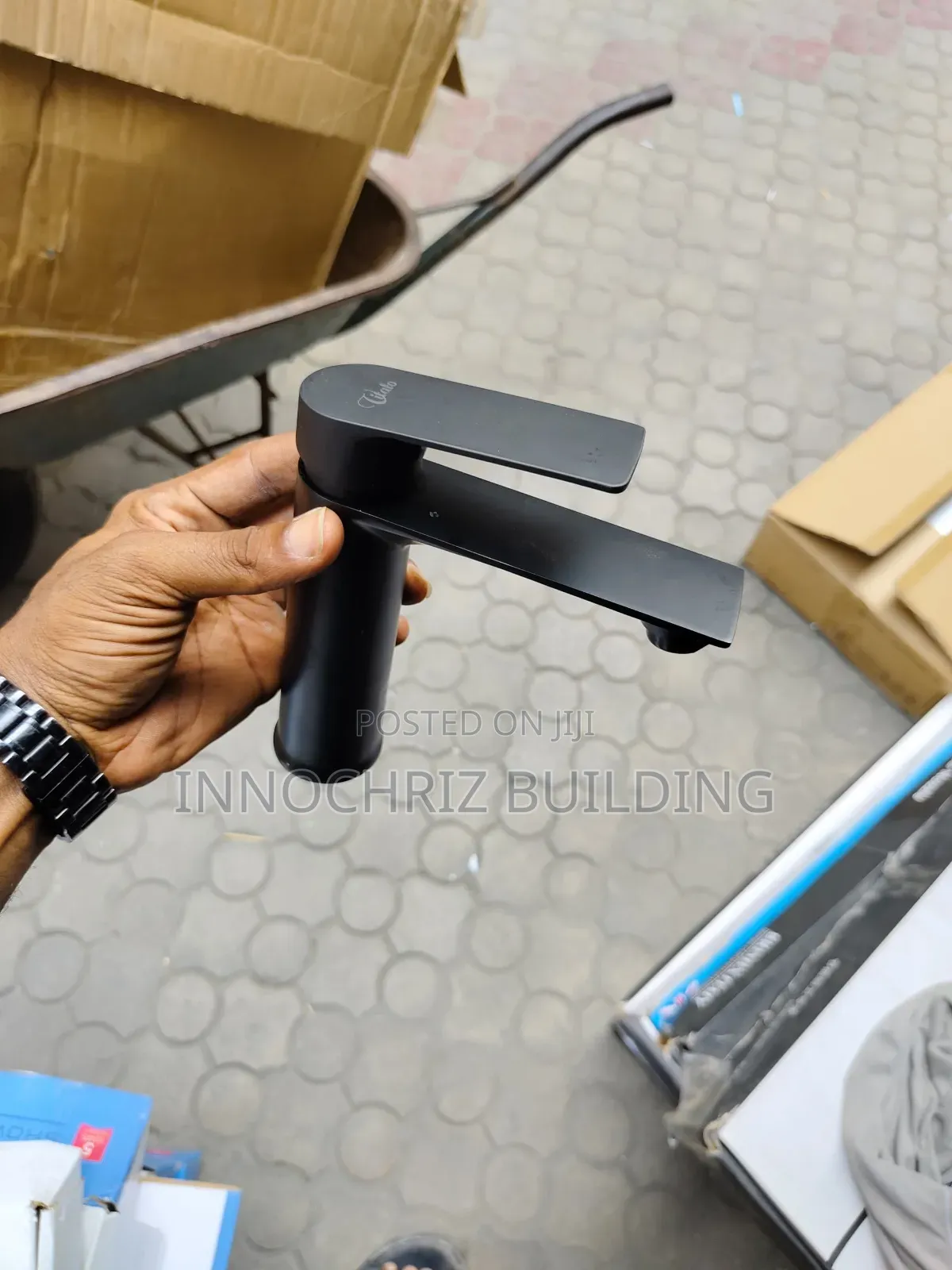 Black Basin Mixer (0864)