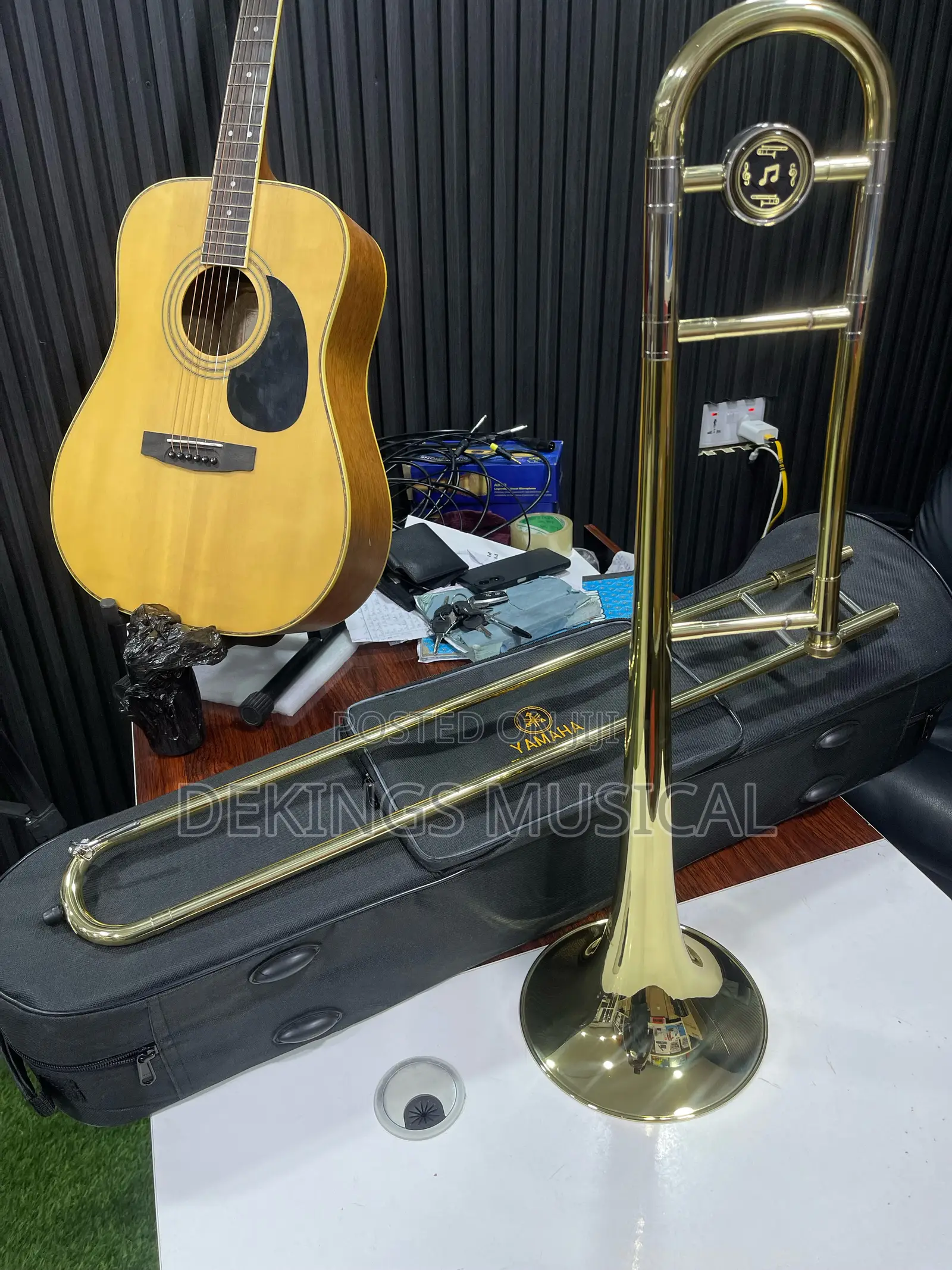 Yamaha Gold Trombone Brass/ Woodwind Instrument