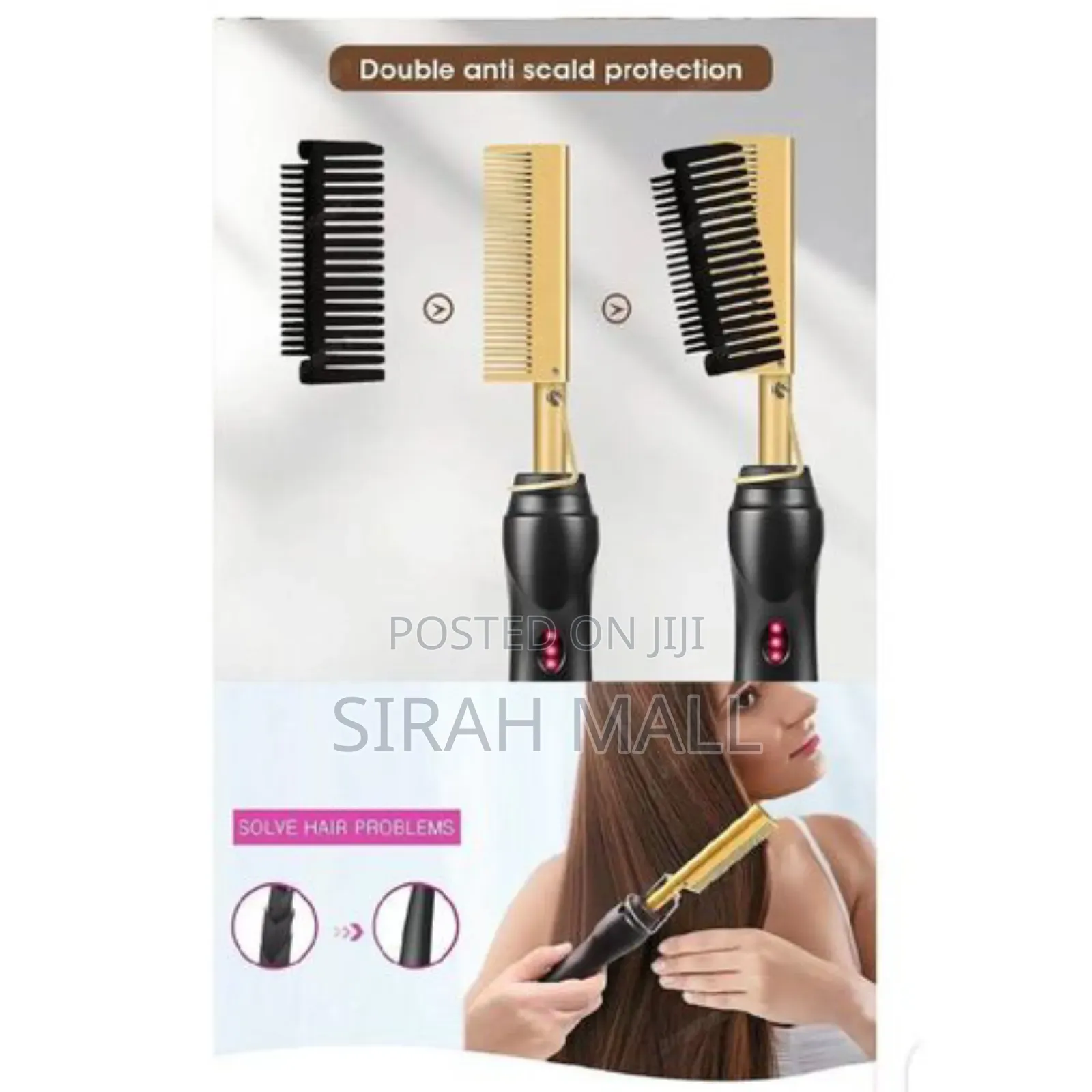 Hot Hair Straightener Comb