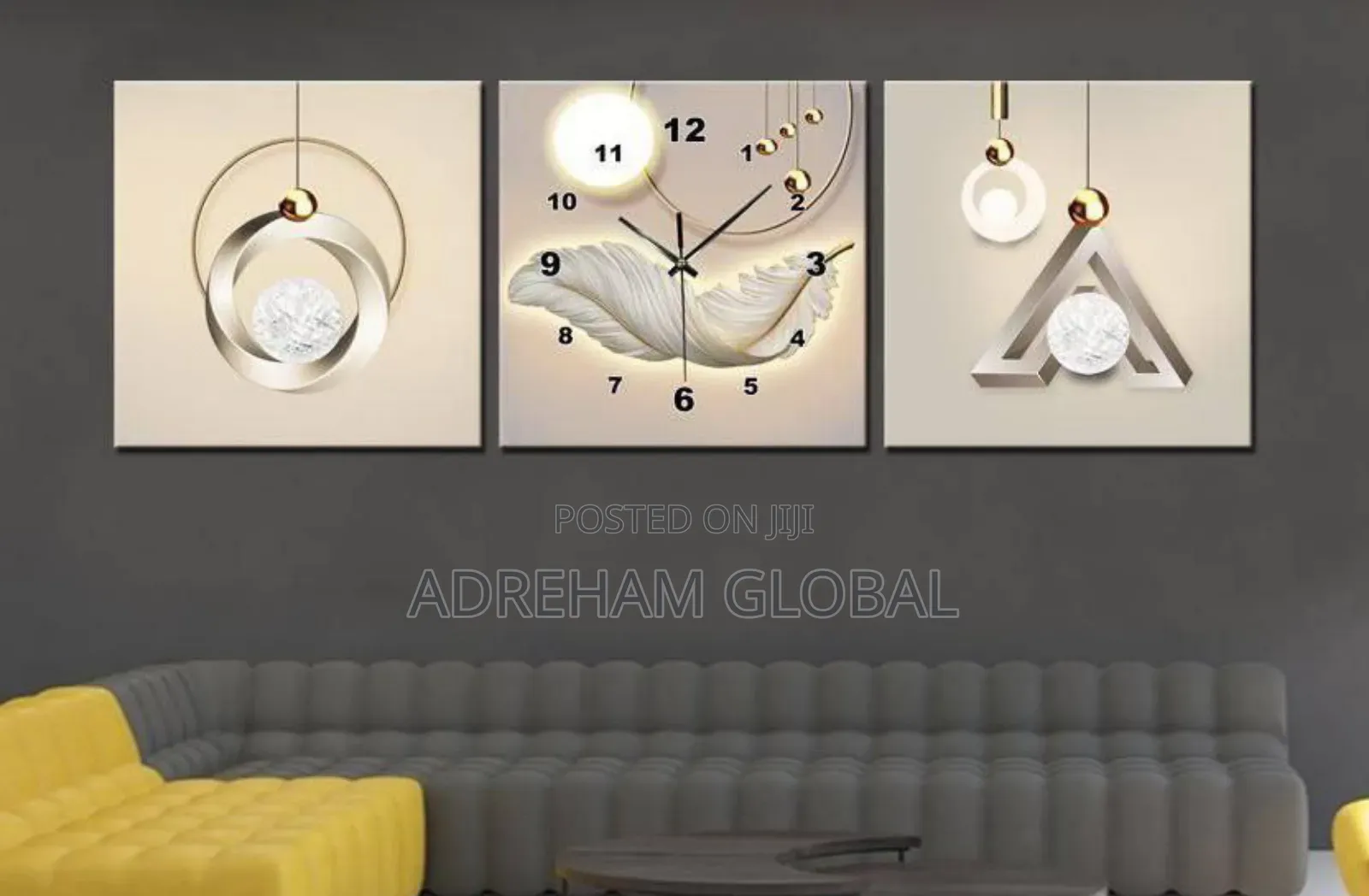 3in 1 Beautiful Wall Clock