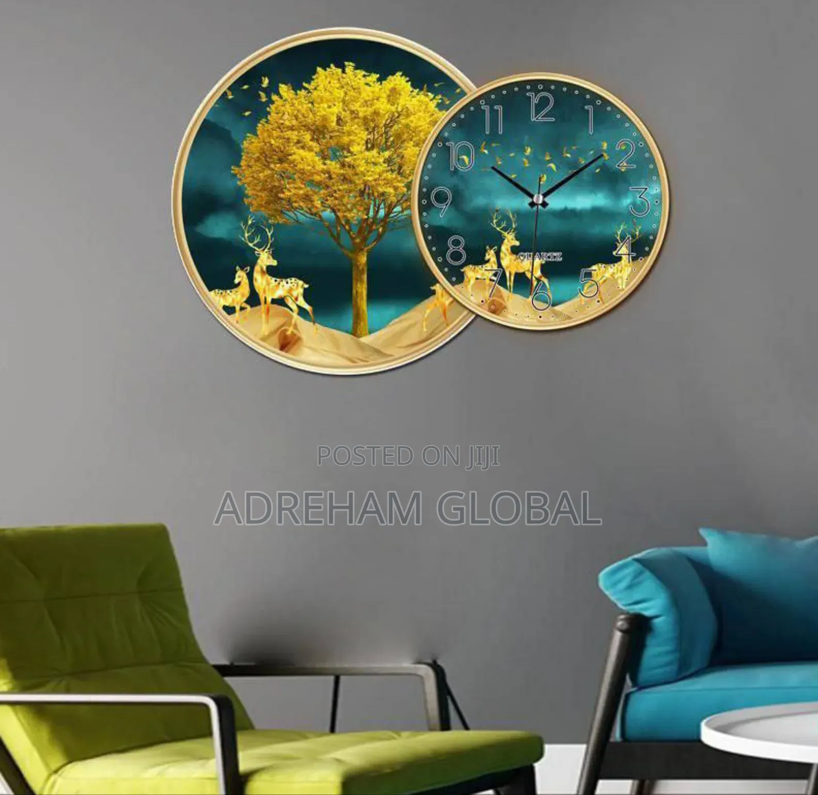 2in 1 Design Wall Clock