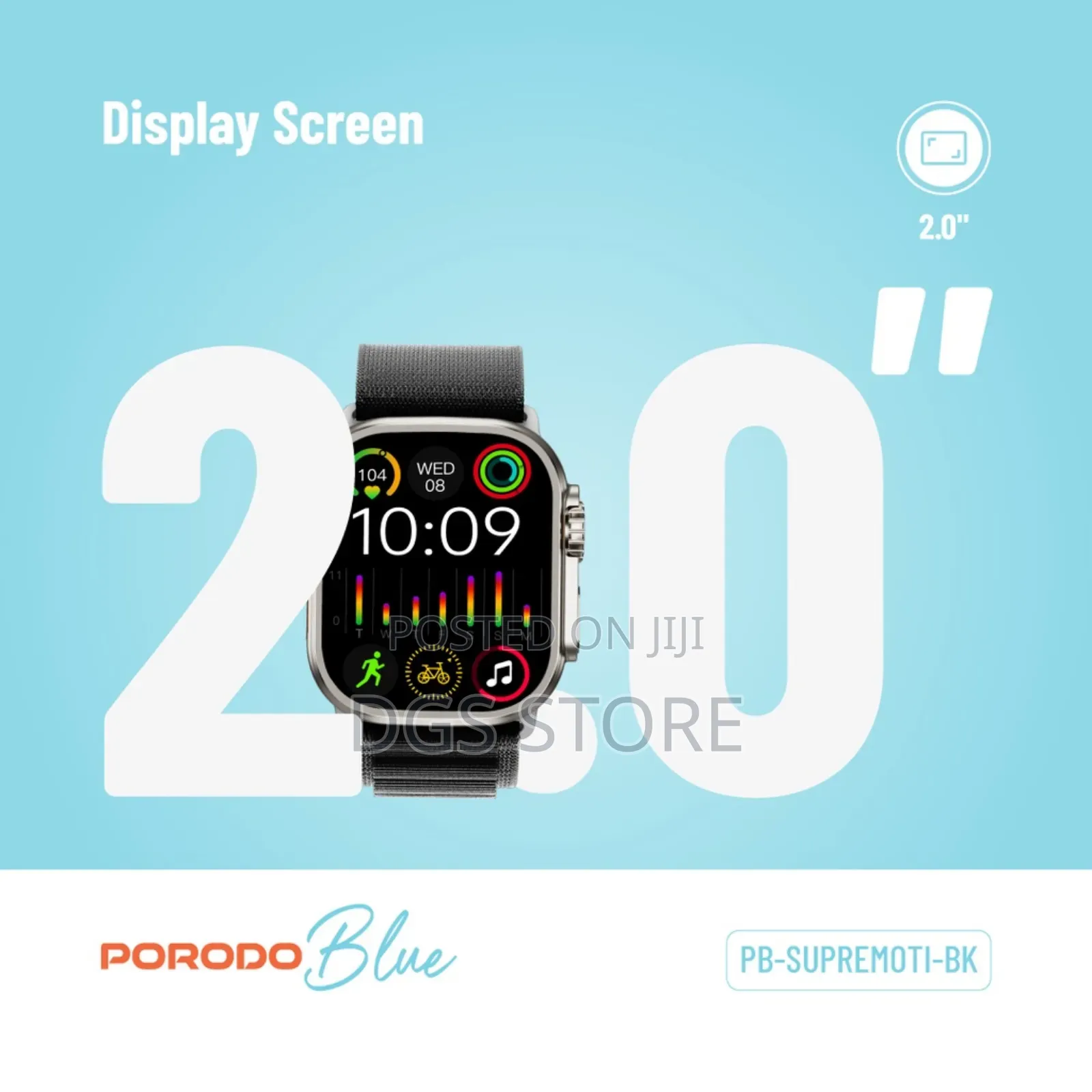 Porodo Blue Supremo Smart Watch