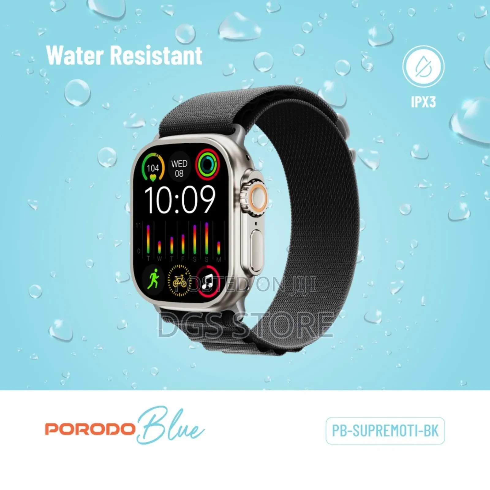 Porodo Blue Supremo Smart Watch