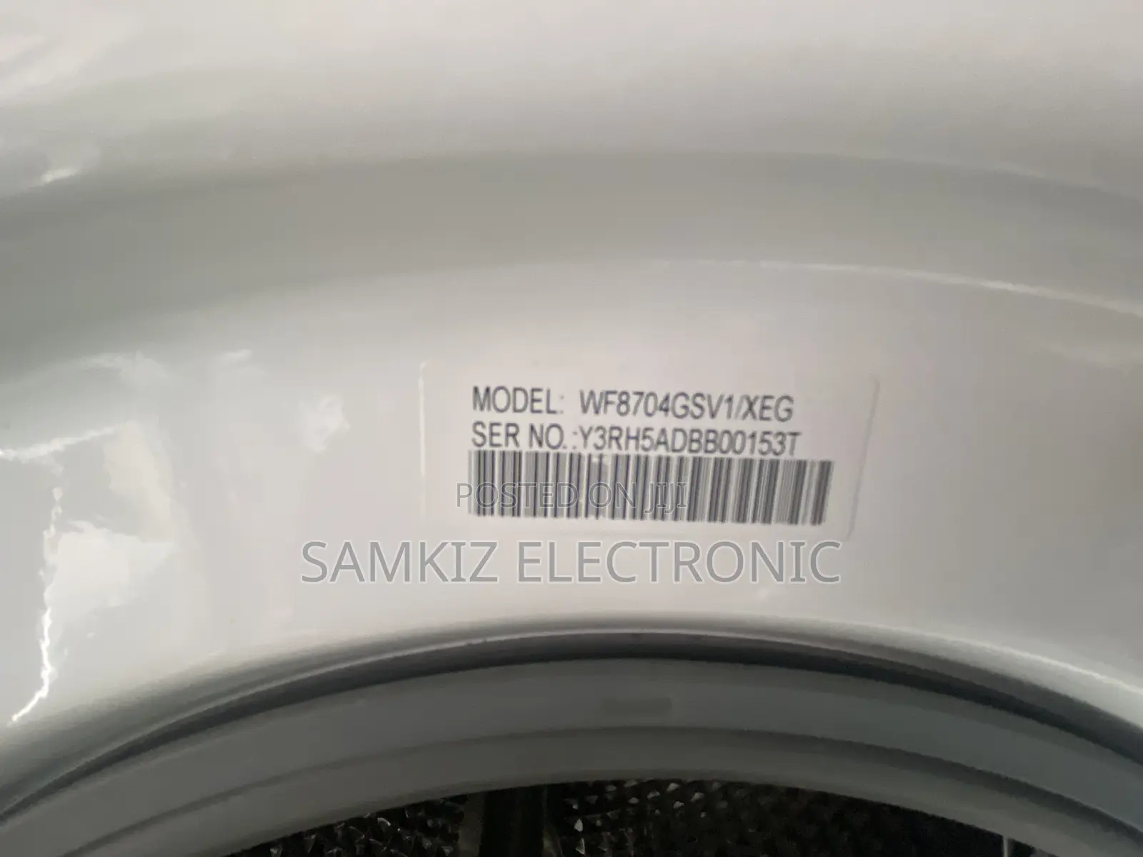Samsung Washing Machine Front-Load 7 Kg 1400 RPM, White