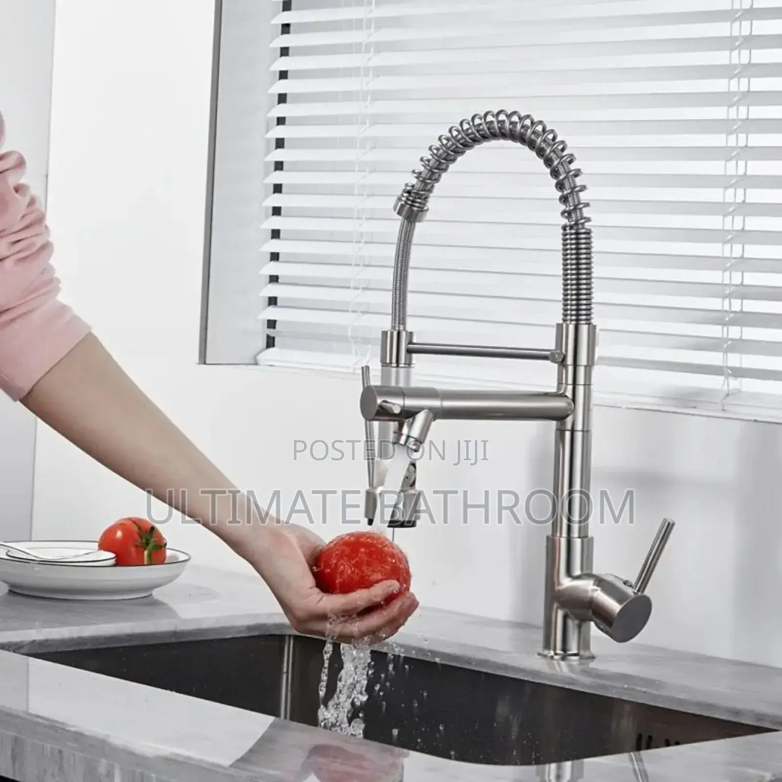 Nickel Polished Kitchen Sink Mixer Tap