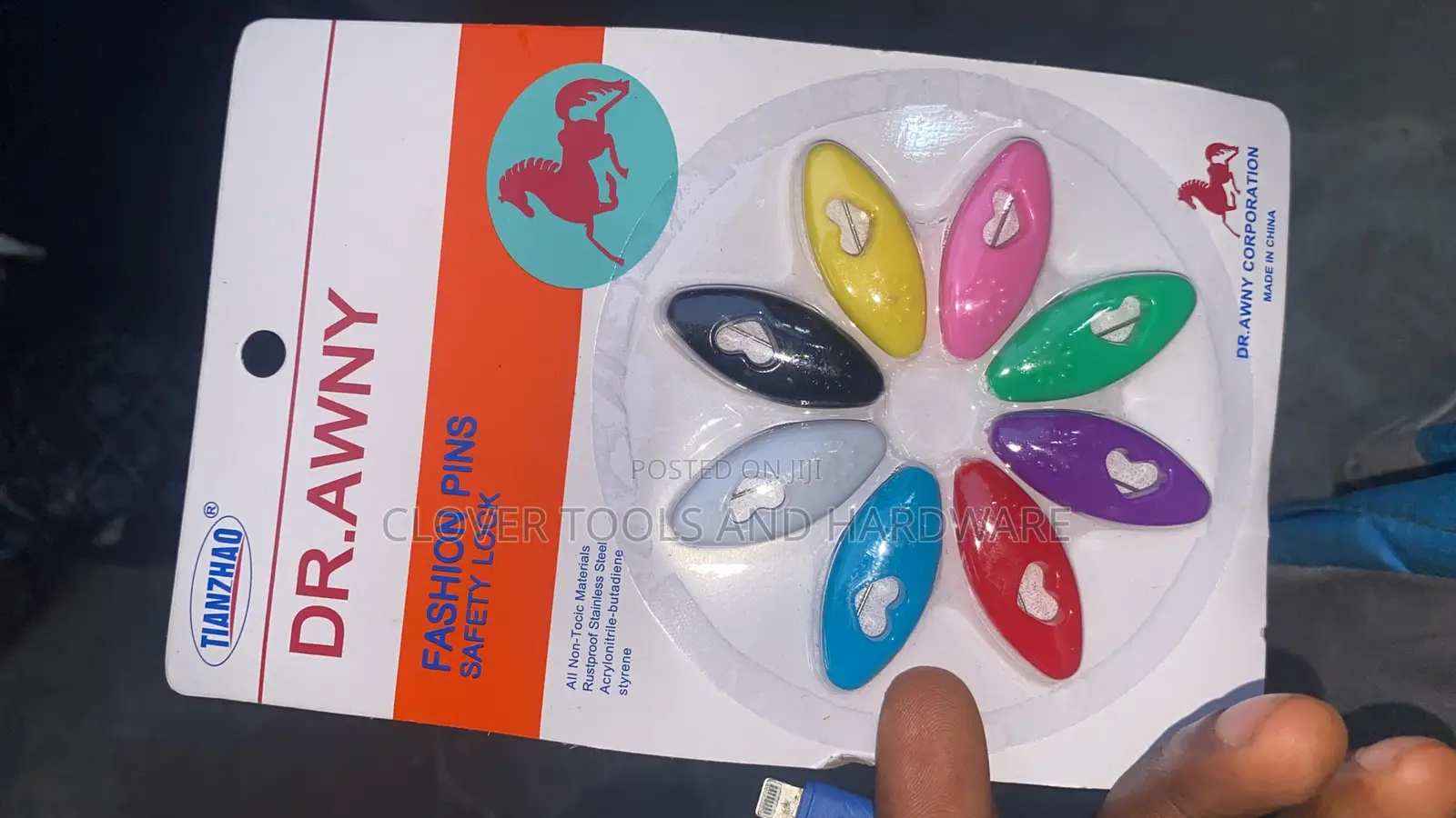 Fashion Pins Safety Lock All Non-Tocic Materials