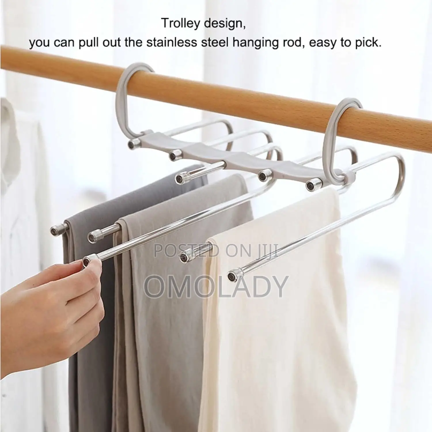 Stainless Steel Foldable Hangers for Clothes 5in1