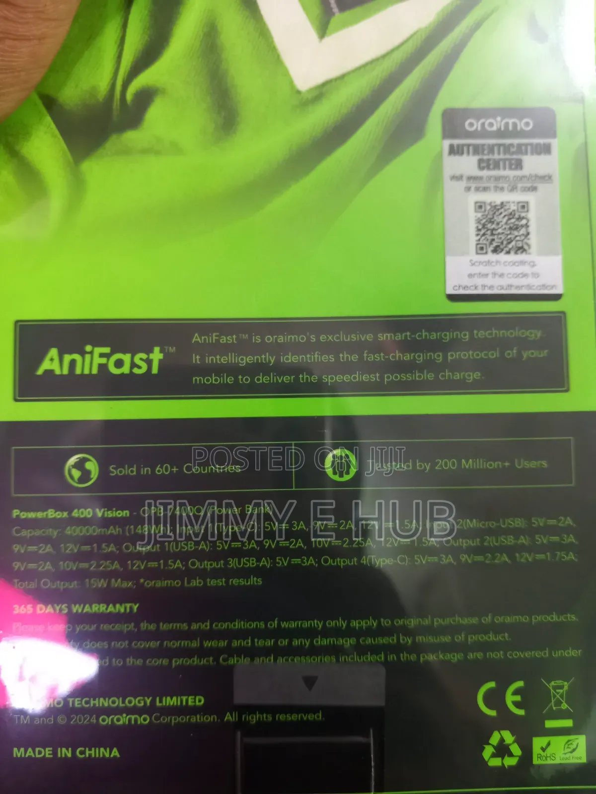 Oraimo 40000mah Power Bank