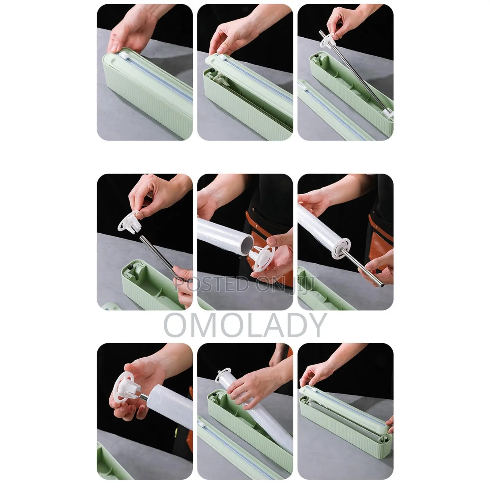 Cling Film Dispenser With Slide Cutter Food Wrap