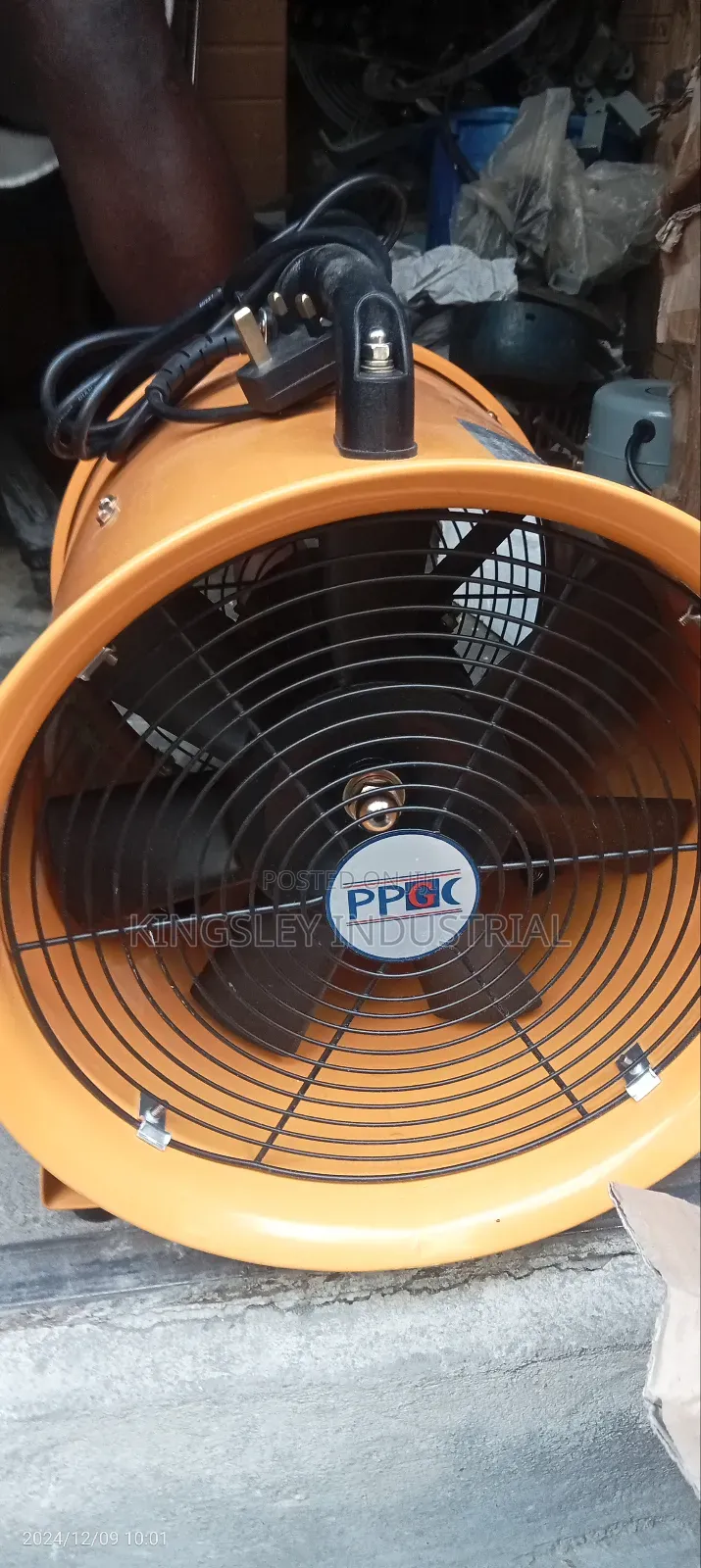Exhaust Industrial Fan 12inches Single Phase High Speed