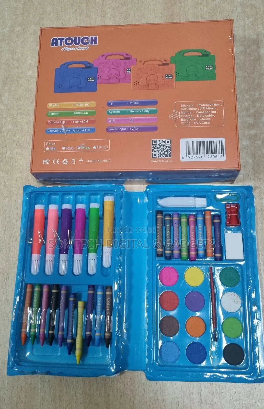 Kid's Educational Tablet Atouch KD53 8gb 256gb 8000mah Sim