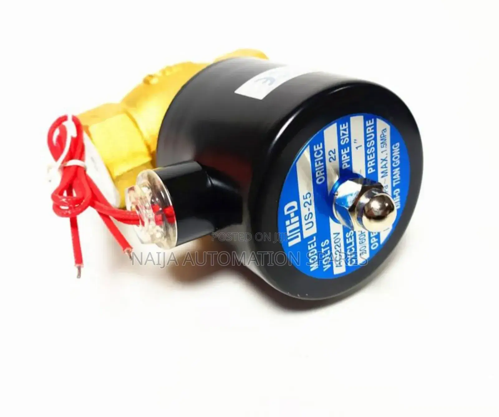Uni-d Solenoid Valve| US-25 | 2 Ways 2 Position 1" Brass