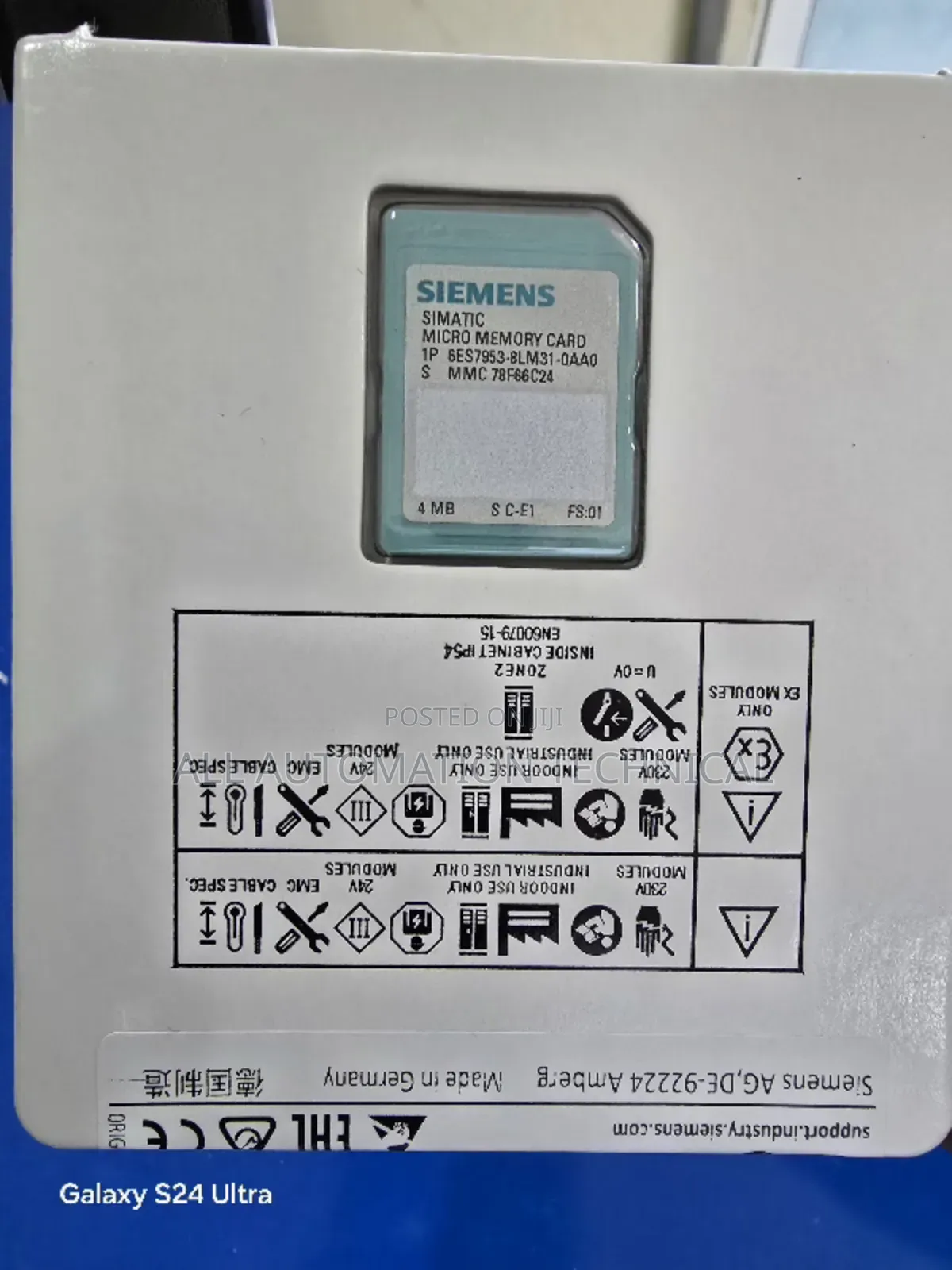 Siemens Simatic S7 Memory Card 4MB | 6ES7953 8LM31 0AA0