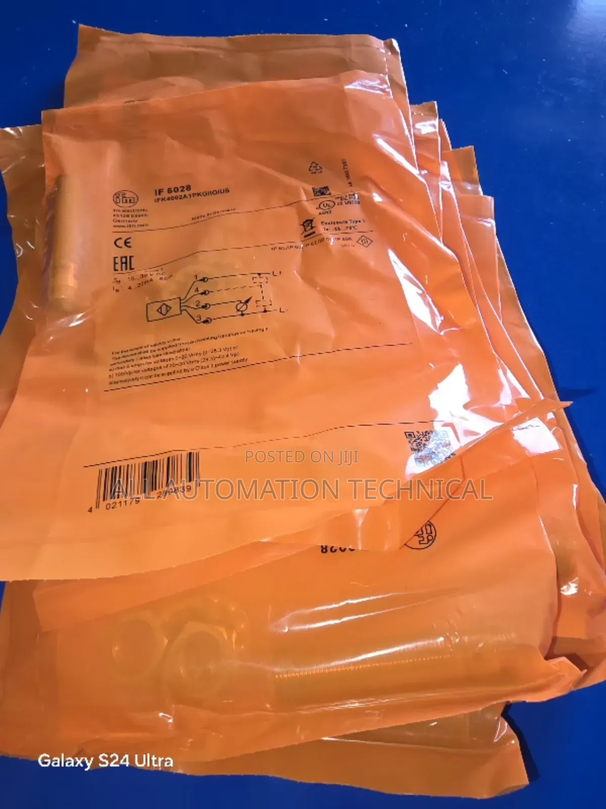 Ifm |If6028 | Inductive Analogue Sensor | Ifk4002a1pkg/10/Us