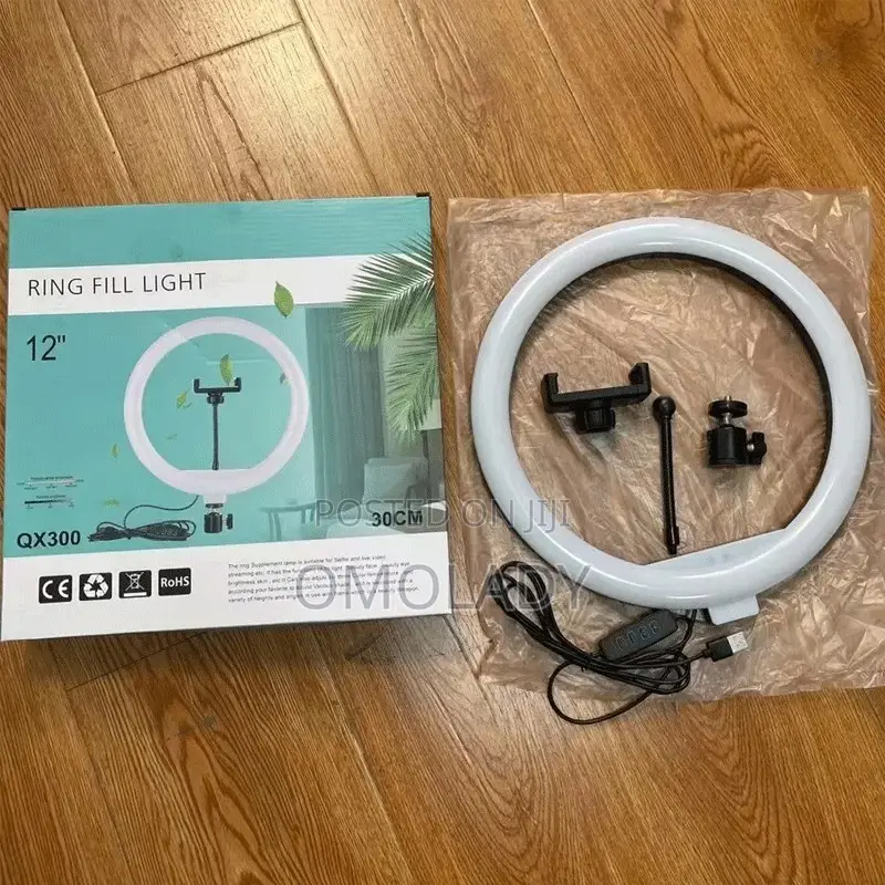 12 Inches Led Ring Light With Tripod Stand and Phone Holder