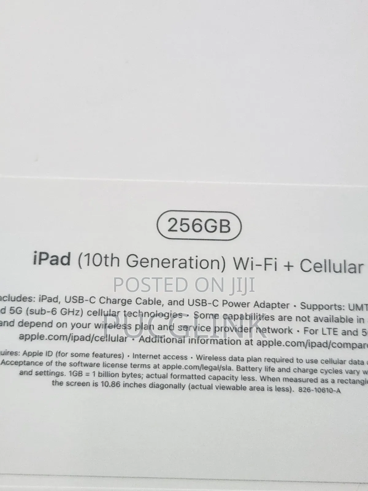 New Apple iPad 10.2 (2021) 256 GB Blue