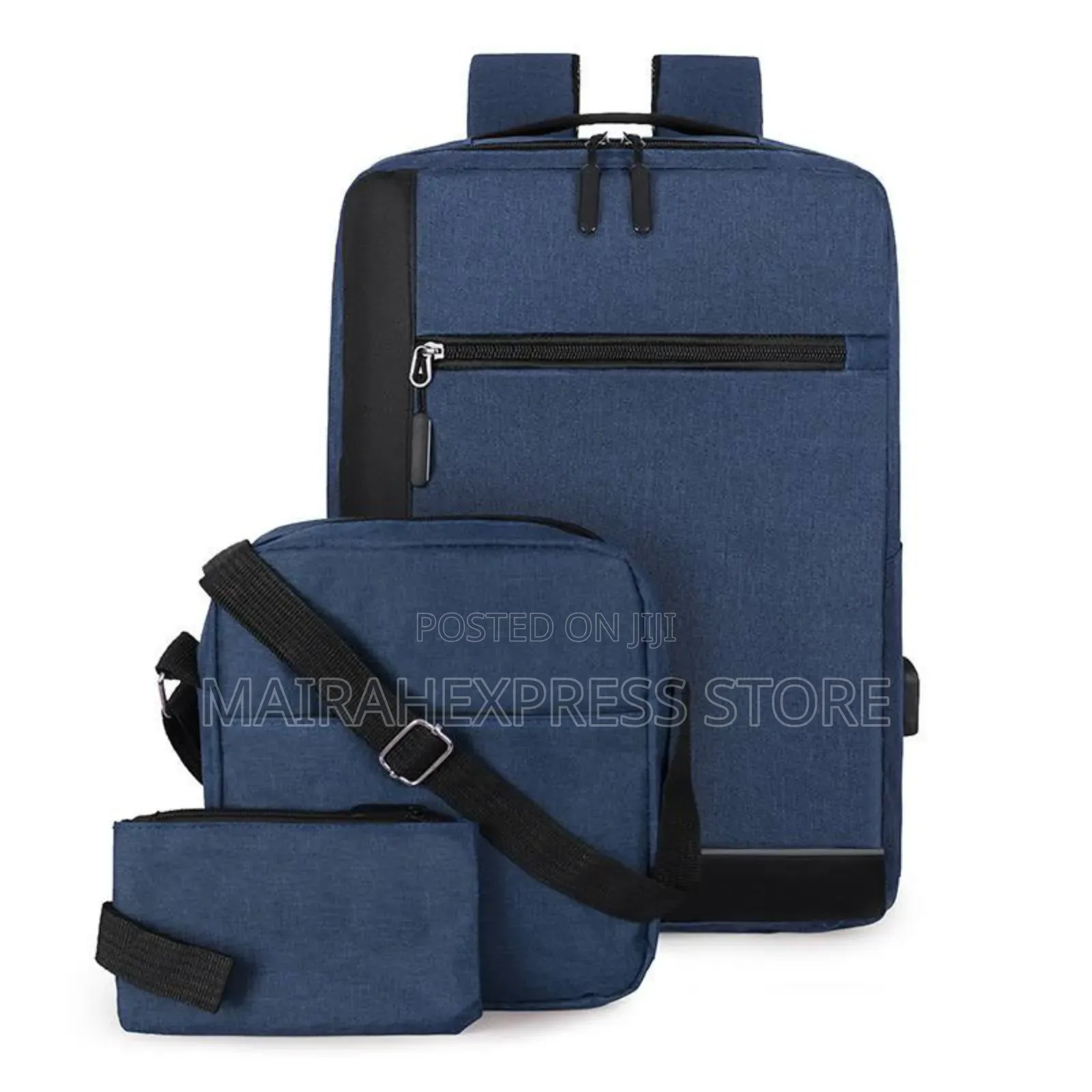 Multifunctional USB Charging Oxford Rucksack Laptop Bag