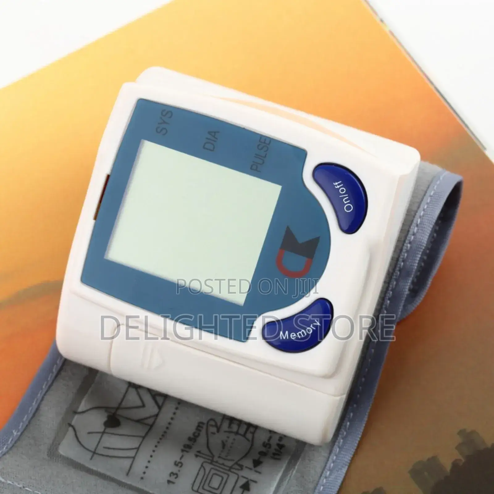 Battery-operated Wrist Blood Pressure Monitor